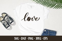 Love with coffee bean hand lettered SVG. Coffee lover SVG Product Image 2