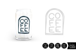 Coffee 2 Glass Can Decal | Printable 16oz Cup Design SVG Product Image 1