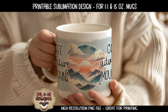 Coffee Adventure Mountains | 11 &amp; 15 oz Mug Design Product Image 3