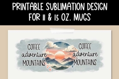 Coffee Adventure Mountains | 11 &amp; 15 oz Mug Design Product Image 6