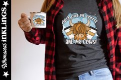 Coffee And Cows Scottish Highland Sublimation Clipart Product Image 1