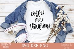 Coffee And Thrifting SVG / svg cut file Product Image 1