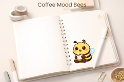 Coffee Mood Bees | Cute Bee Clipart Product Image 4