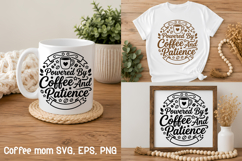Mom Life Coffee SVG Design | Coffee Lover SVG Product Image 1
