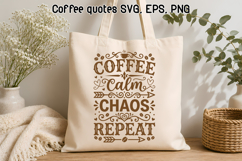 Mom Life Coffee SVG | Funny Mom Coffee Shirt SVG Product Image 1