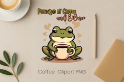 Coffee Mood Animal Clipart | Introvert Coffee Quote Design Product Image 10