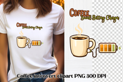 Funny coffee lover sublimation | Coffee introvert clipart Product Image 1
