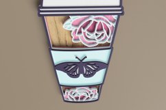 Layered Floral Coffee To Go Laser Cut File | Coffee SVG Product Image 3