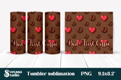 Coffee tumbler wrap | Coffee beans tumbler sublimation Product Image 1
