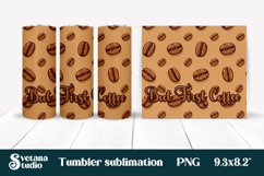 Coffee tumbler wrap | Coffee beans tumbler sublimation Product Image 1