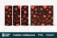 Coffee tumbler wrap | Coffee beans tumbler sublimation Product Image 1