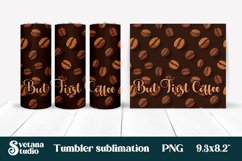 Coffee tumbler wrap | Coffee beans tumbler sublimation Product Image 1