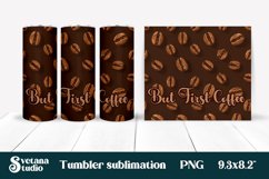 Coffee tumbler wrap | Coffee beans tumbler sublimation Product Image 1