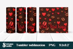 Coffee tumbler wrap | Coffee beans tumbler sublimation Product Image 1
