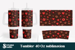 40 oz tumbler designs | Coffee beans tumbler wrap Product Image 1
