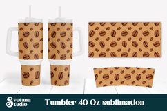 40 oz tumbler designs | Coffee beans tumbler wrap Product Image 1