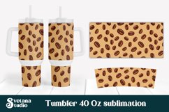 40 oz tumbler designs | Coffee beans tumbler wrap Product Image 1