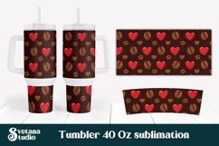 40 oz tumbler designs | Coffee beans tumbler wrap Product Image 1