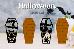 Halloween coffin laser cut, Halloween decoration Product Image 3