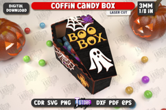Coffin Candy Box Laser Cut| Halloween Treats |Trick or Treat Product Image 1