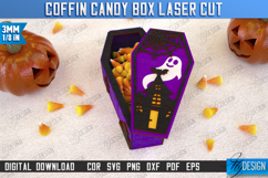 Halloween Treats Box| Coffin Box | Trick or Treat |Candy Box Product Image 1