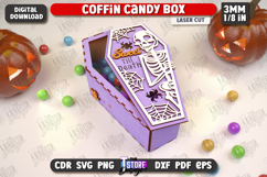 Coffin Candy Box Laser Cut| Halloween Treats |Trick or Treat Product Image 1