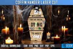 Coffin Hangers Laser Cut Bundle, Halloween Party Decoration Product Image 3