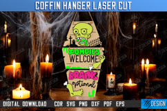 Coffin Hangers Laser Cut Bundle, Halloween Party Decoration Product Image 5