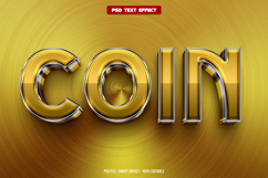 Coin 3D editable text effect Product Image 1