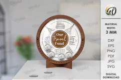 Coin Holder LaserCut. Wooden Money Box SVG Product Image 1