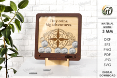 Coin Holders Bundle LaserCut. Wooden Money Box SVG Product Image 4