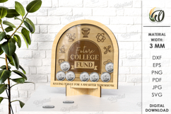 Coin Holders Bundle LaserCut. Wooden Money Box SVG Product Image 7