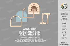 Coin Holder LaserCut. Wooden Money Box SVG Product Image 2