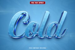 Cold 3D editable text effect Product Image 1