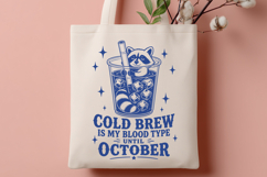 Cold Brew SVG, Funny Coffee Quote PNG Trendy Design Product Image 3