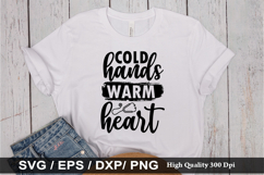 Cold hands warm heart - Nurse SVG Design Product Image 1