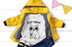 Hipster Cat Line Art Clipart, Funny Puns SVG | PNG | EPS Product Image 4