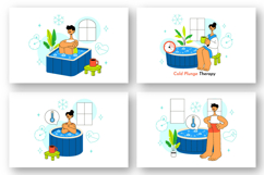 10 Cold Plunge Therapy Illustration Product Image 3