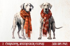 Cold Weather Dogs Sublimation Clipart, Christmas PNG Product Image 1