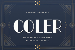 Coler Art Deco Font Product Image 1