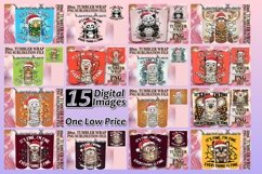 15x Tumbler Wrap Sublimation Designs 20oz , Xmas Product Image 2