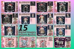 15x Tumbler Sublimation Wrap Bundle 20oz , Xmas Product Image 1