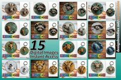 15x Round 3D Hole-In-The-Wall Animal Design Bundle, Humorous Product Image 1