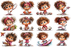 Children Engaging in Various Healthy Graphic Product Image 2