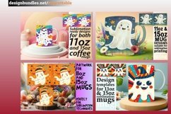 15x Haunted Ghost Mug Wrap Bundle, Fall Fun 11oz &amp; 15oz Product Image 3