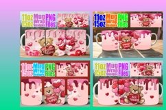 15x Sublimation Mug Wrap , Love Bear Product Image 3
