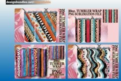 15x Leopard Spots and Flower 3D Tumbler Wraps 20oz Bundle Product Image 4