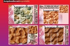 15x 3D Inflated Puff Tumbler Wraps 20oz Bundle, Colorful Product Image 3