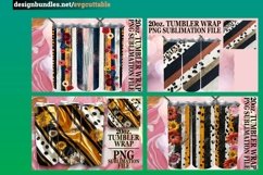 15x 3D Animal Print and Flower Tumbler Wraps Bundle 20oz Product Image 4