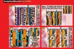 15x 3D Leopard Print and Flower Tumbler Wraps Bundle 20oz Product Image 4